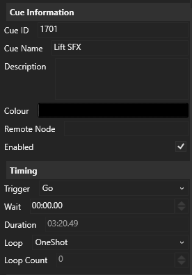 Cue editor