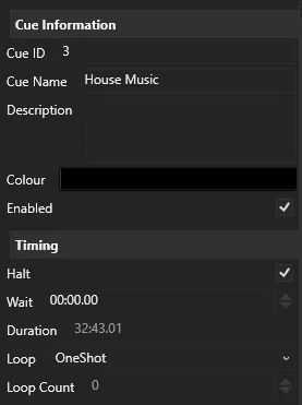 Cue editor
