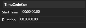 Timecode cue editor
